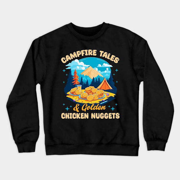 Campfire Tales and Golden French Fries Crewneck Sweatshirt by T-shirt US